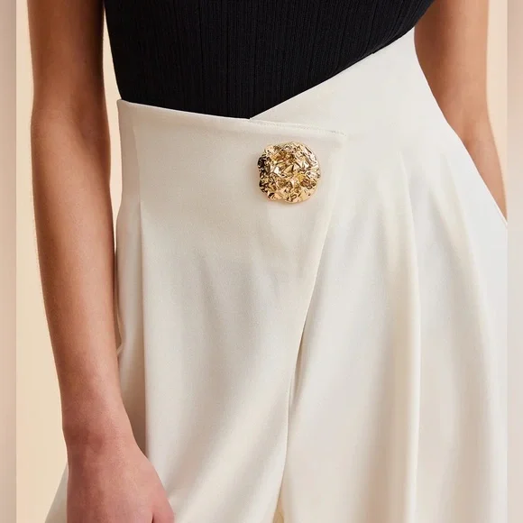 Commense Embellished High-Waist Wide-Leg Pants - Picture 4 of 11